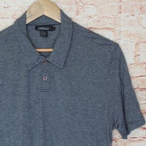 DKNY | Black/Lt. Gray Striped Polo